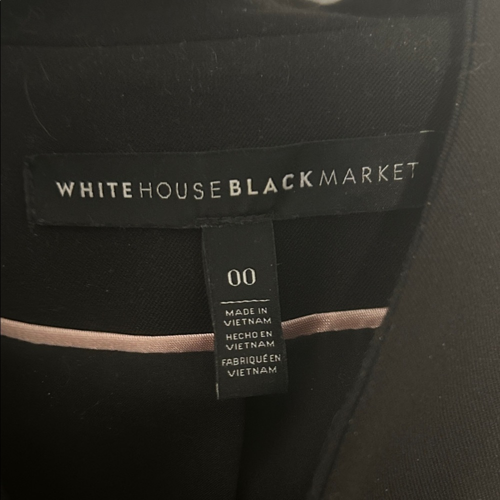 White House Black Market Classic Black Blazer - Picture 2 of 4